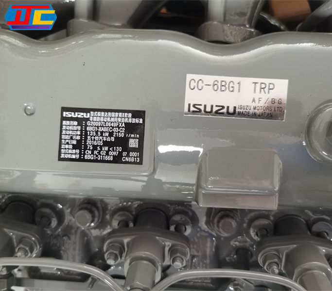 135.5KW экскаваторный двигатель ISUZU 6BG1 для экскаваторного промышленного применения